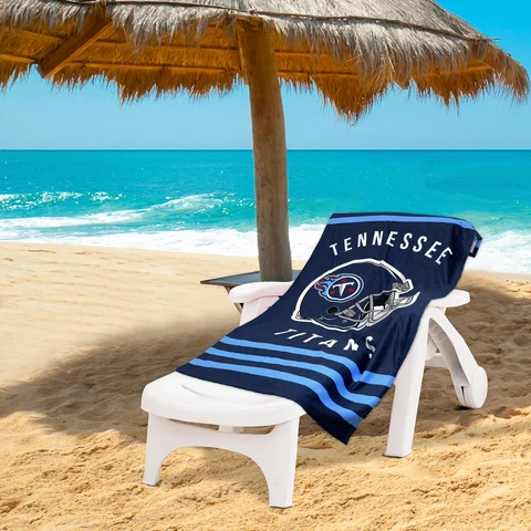 Northwest NFL Tennessee Titans "Stripes" Beach Towel, 30" x 60" Cover