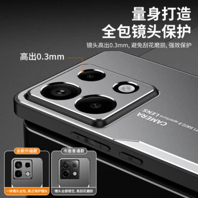 Para Xiaomi Redmi Note 13 Pro 5G, Funda Híbrida de Lujo Metal Aluminio Foto 1 de 4