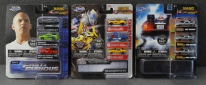 NEW Jada Nano Hollywood Rides Diecast Car Fast & Furious Transformers Delorean - Picture 1 of 16