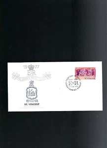 1977 QE II Silver Jubilee FDC St Vincent - Picture 1 of 2