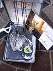 VINTAGE WATERFORD Lot HEART Pendant & TEARDROP Pendant STERLING Necklaces NEW