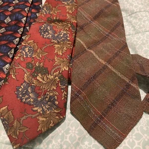 Job Lot Men’s Ties Wool Polyester silk ties - Picture 1 of 14