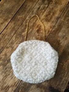 Vintage 1940's White Beaded Purse Made by Richere from Hong Kong - Picture 1 of 7