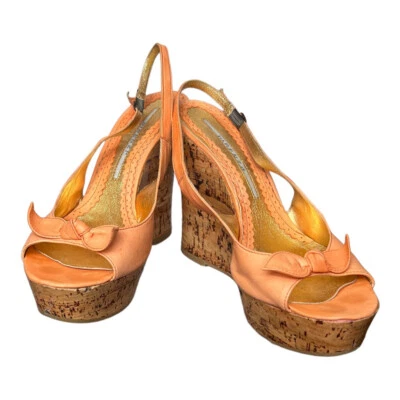 Renzy By Gianmarco Lorenzi EU Size 40 Wedges Platforms Shoes Pumps Made in Italy - Image 1 of 4