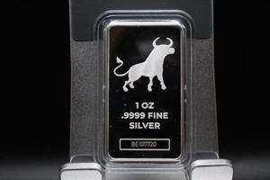 1 oz Bullion Exchanges Silver Bar .9999 Fine - BE 017720 - Picture 1 of 2