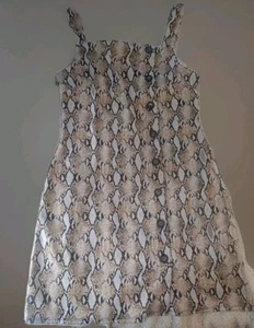 New With Tags BeBop Dress Women's Medium Snake Print With Buttons 0202 - Picture 1 of 4