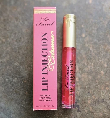 Too Faced PINK PUNCH Lip Injection Extreme Instant Long Term Lip Plumper Novo na caixa! - Imagem 1 de 2