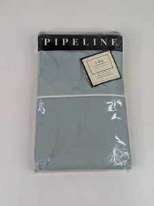 Vintage Utica Pipeline 2 Standard Pillowcases Sea Green No Iron 180 Percale USA - Picture 1 of 7