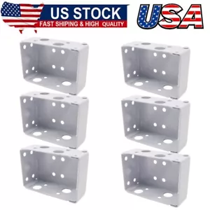 6Pcs Blind Brackets Low Profile Box Mounting Bracket for Window Blinds - Picture 1 of 6