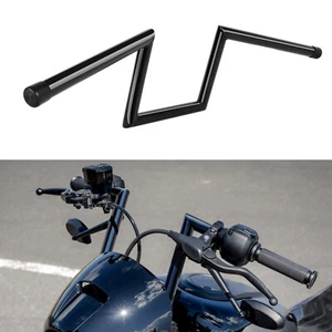 25mm 1" Z Bar Black Handlebar For Honda Shadow VT750 VT1100 VTX1300 VTX1800 - Picture 1 of 11