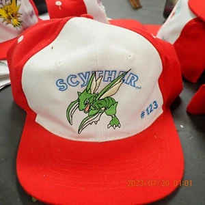 New Scyther #123 No Tag Pokemon Ash Ketchum Gotta Catch Em All Hat Baseball Cap - Picture 1 of 2