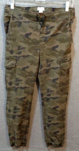Old Navy Joggers Boys Camo Elastic Ankle Drawstring Cargo Green XL 14-16 - Picture 1 of 8