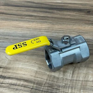 SSP CF8M 1000 WOG Psi Socket Weld 1-1/4 Stainless Steel Ball Valve - Picture 1 of 6