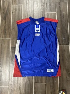 Camiseta sin mangas vintage nueva con etiquetas para hombre NBA Elevation azul talla grande - Imagen 1 de 6