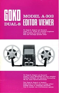 Manual de instrucciones GOKO EDITOR VIEWER Mod. Manual de usuario A-303 DUAL-8 (Y5540) - Imagen 1 de 1