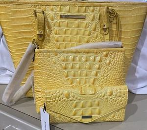 Brahmin BUTTERCUP Medium Asher Handtasche, Veronica Geldbörse & Loreli Kalbsleder Set - Bild 1 von 4
