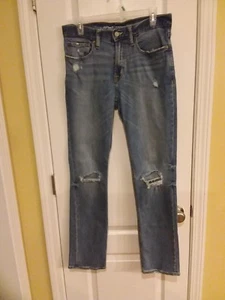 Old Navy Straight Leg Mens Jeans 30x 32 with HOLES - Picture 1 of 12