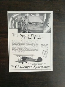 1929 The Challenger Sportsman Airplane Kreider-Reisner Aircraft Original Ad - Picture 1 of 1