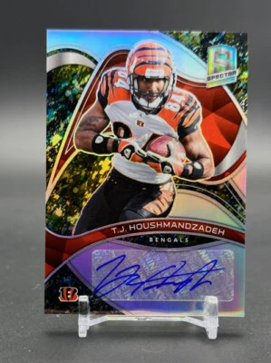2022 Panini Spectra T.J. Houshmandzadeh Auto Signatures Neon Splatter Prizm #8/8 - Image 1 of 2