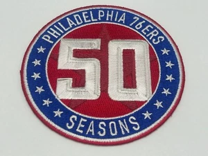 Philadelphia 76ers 50th Anniversary Season Logo Warm Up Jacket Patch (2012-13) - Picture 1 of 5