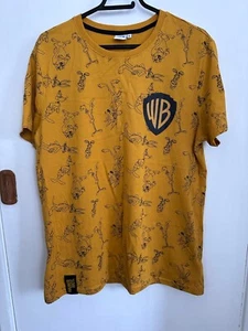 Looney Tunes Mustard XL T-Shirt Cartoon Warner Bros. 100 Years - Picture 1 of 10