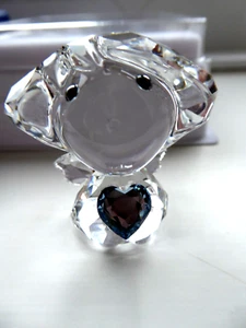 Neu nicht mehr produziert Swarovski Geburtsstein Engel März Aquamarin Kristall Herz MIB5041816 - Bild 1 von 8