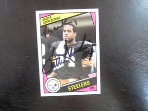 1984 Topps # 160 Walter Abercrombie Autograph Signed Card M) Pittsburgh Steelers - Picture 1 of 2