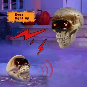 Electric Skull Head for Halloween Horror Decoration - Picture 1 of 18