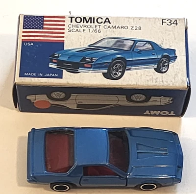 DE COLECCIÓN TOMICA TOMY CHEVROLET CAMERO Z28 CAJA ORIGINAL #F34 Foto 1 de 4