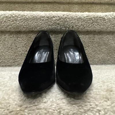TACONES DE SALÓN GIORGIO ARMANI ITALIA CUERO NEGRO TALLA 36 - USADOS EN EXCELENTE ESTADO Ver Descripción Foto 1 de 4
