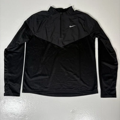 Nike Thermafit Sphere Element Running 1/2 Zip Jacket Black FZ1115-010 Mens Large - Image 1 of 4