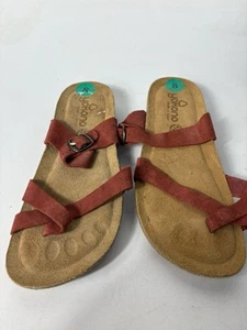 Yokono Suede Leather Stock Sandals Size 8 Made In Spain - Picture 1 of 5