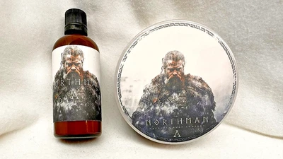 MacDuff's Soap Company - THE NORTHMAN - Shave Soap & Aftershave Set - RARE - Image 1 of 4