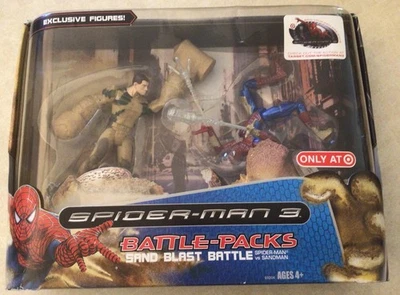 Spider-Man 3 paquetes de batalla Explosión de arena figuras Sandman exclusivo de objetivo 2007 Foto 1 de 4