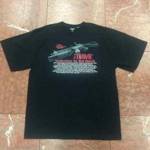 Men's Arme RA Launcher Black Crewneck Fashion Tee Shirt NWT - Picture 1 of 3