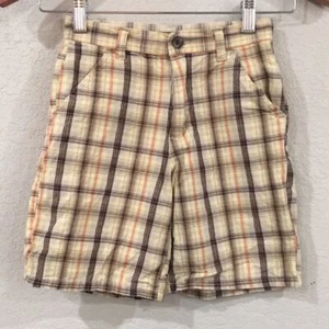 Stretch-O-Rama Boys Sz 6 Colorful Plaid Twill Shorts 100% Cotton - Picture 1 of 6