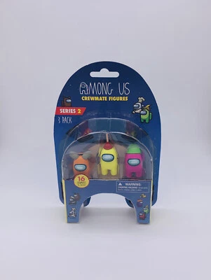 Toikido Among Us Crewmate Figuras Serie 2 Paquete de 3 Mini Juguetes Coleccionables - Nuevos Foto 1 de 4