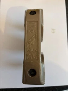 MEM 100A 100 AMP 500V KANTARK EXEL CERAMIC FUSE WIRE HOLDER. (14SWG) - Picture 1 of 2