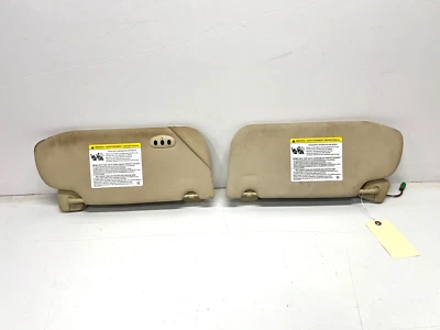 13-19 LINCOLN MKT FRONT LEFT & RIGHT SUN VISOR SET BEIGE SUN VISOR, OEM LOT3550 Foto 1 de 4