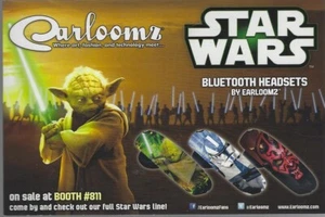 Star Wars EARLOOMZ Bluetooth Kopfhörer Werbekarte (2012) Celebration VI - Bild 1 von 2