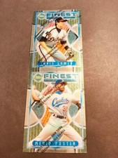 1995 Topps Finest UNCUT STRIP Chris Gomez Kevin Foster