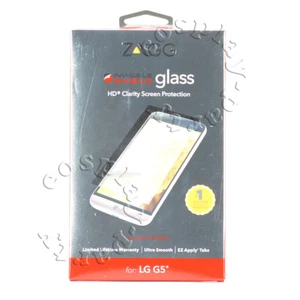 Zagg Invisible Shield HD Clarity Clear Tempered Glass Screen Protector For LG G5 - Picture 1 of 2