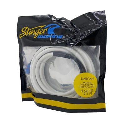 Stinger SMRCA4 Marine Grade 2-Channel RCA Interconnect Audio Cable 4m/13.1ft - Image 1 of 4