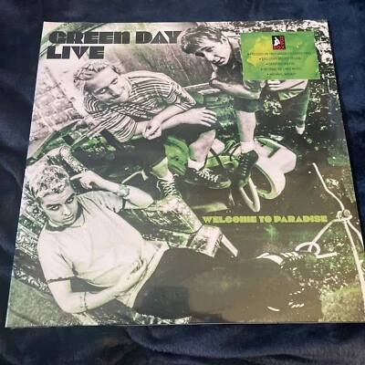 Green Day Live... Welcome to Paradise (Double Green Vinyl, New & Sealed) LP - Image 1 of 4