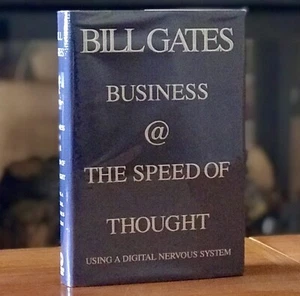 BILL GATES Signed 1st BUSINESS @ THE SPEED OF THOUGHT Computing Microsoft AS NEW - Picture 1 of 8