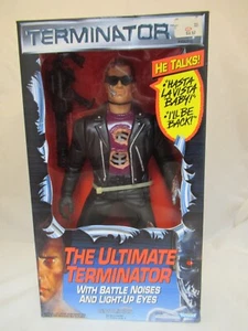 Kenner 1991 Terminator 2 Ultimate Terminator 12” Action Figure Battle Noises - Picture 1 of 7