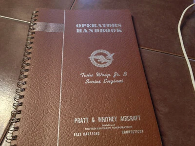 Manual de Operadores de Motores Pratt & Whitney Twin Wasp Jr. Serie B Foto 1 de 4