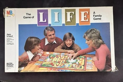 The Game of Life, A Family Board Game Milton Bradley 1982 Vintage FOR PARTS ONLY - Image 1 of 4