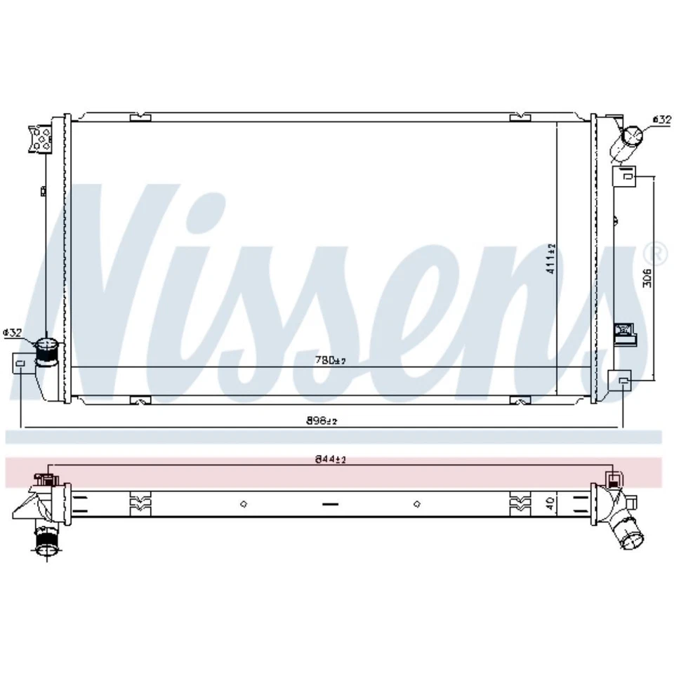 Radiador De Agua Para Renault Master II Furgón Opel Movano FD JD ED/HD/UD X70 - Imagen 1 de 1