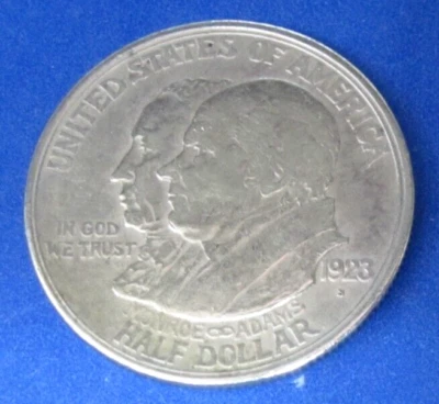 1923-S Monroe Doctrine Centennial Commemorative Silver Half Dollar VF Details - Image 1 of 2